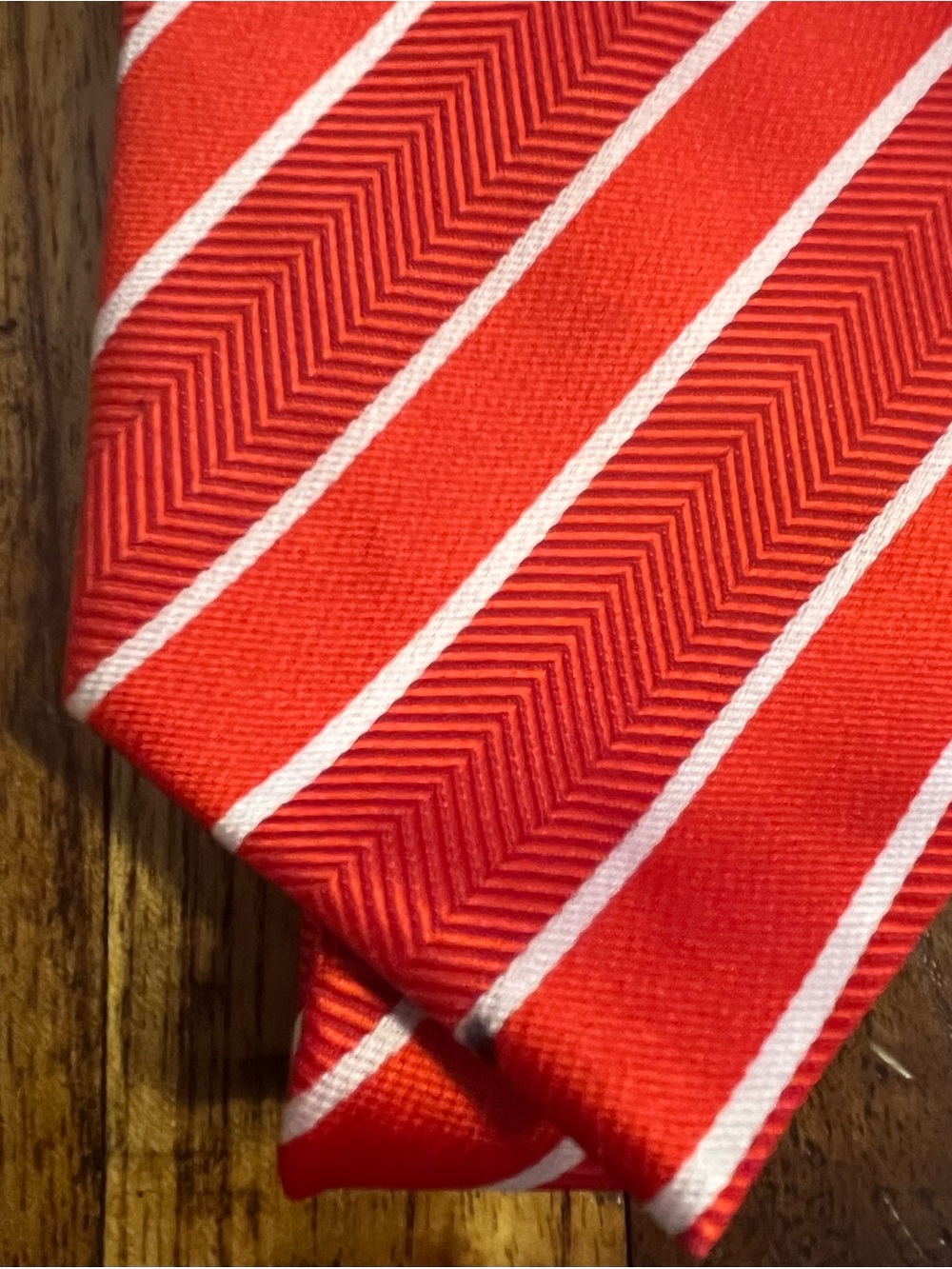 Lot of 9 Men’s 100% Silk Neck Ties - Bright Striped Designer Style - Picture 6 of 6